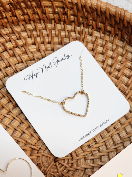 Twisted Heart Necklace