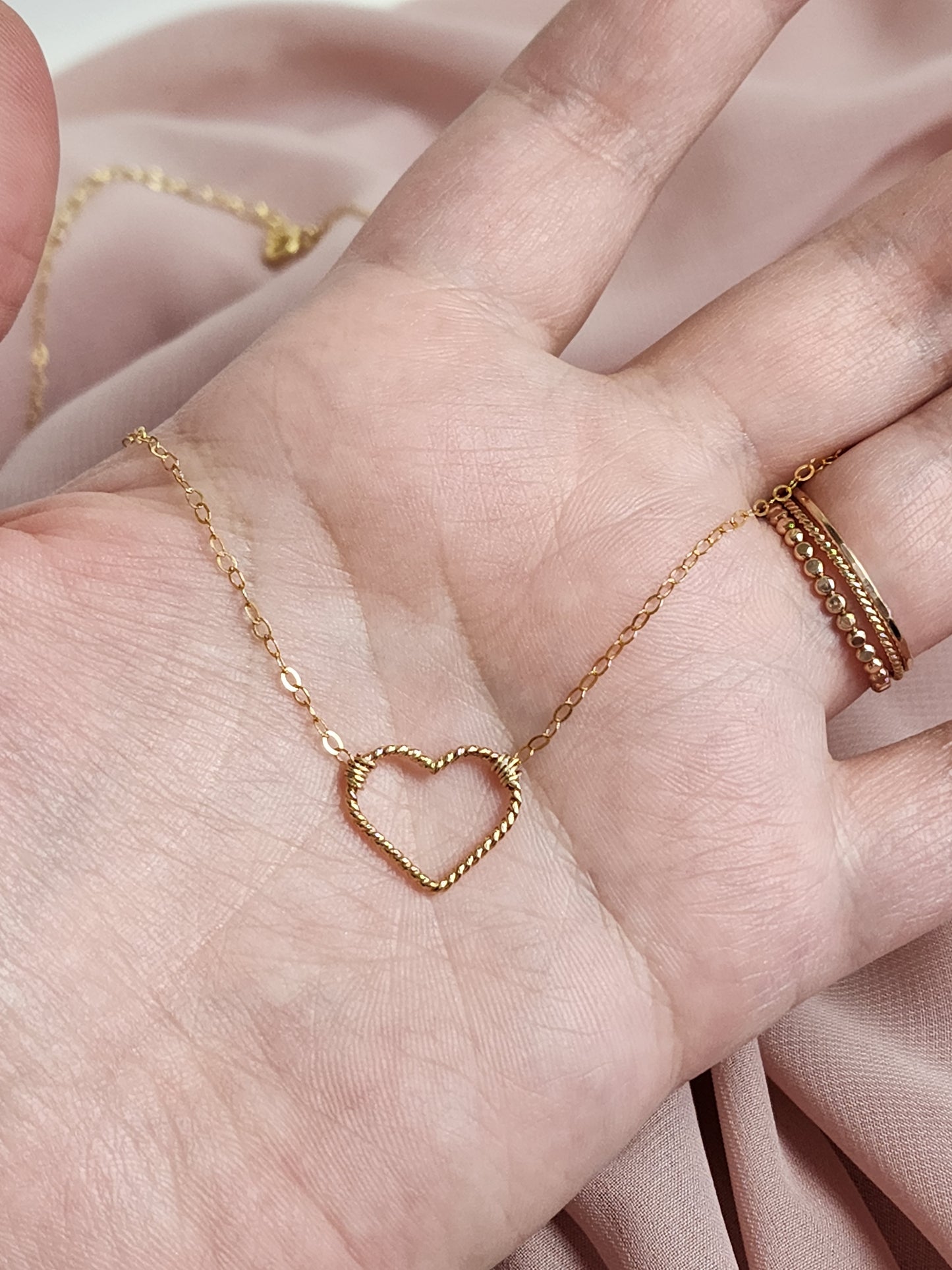 Twisted Heart Necklace