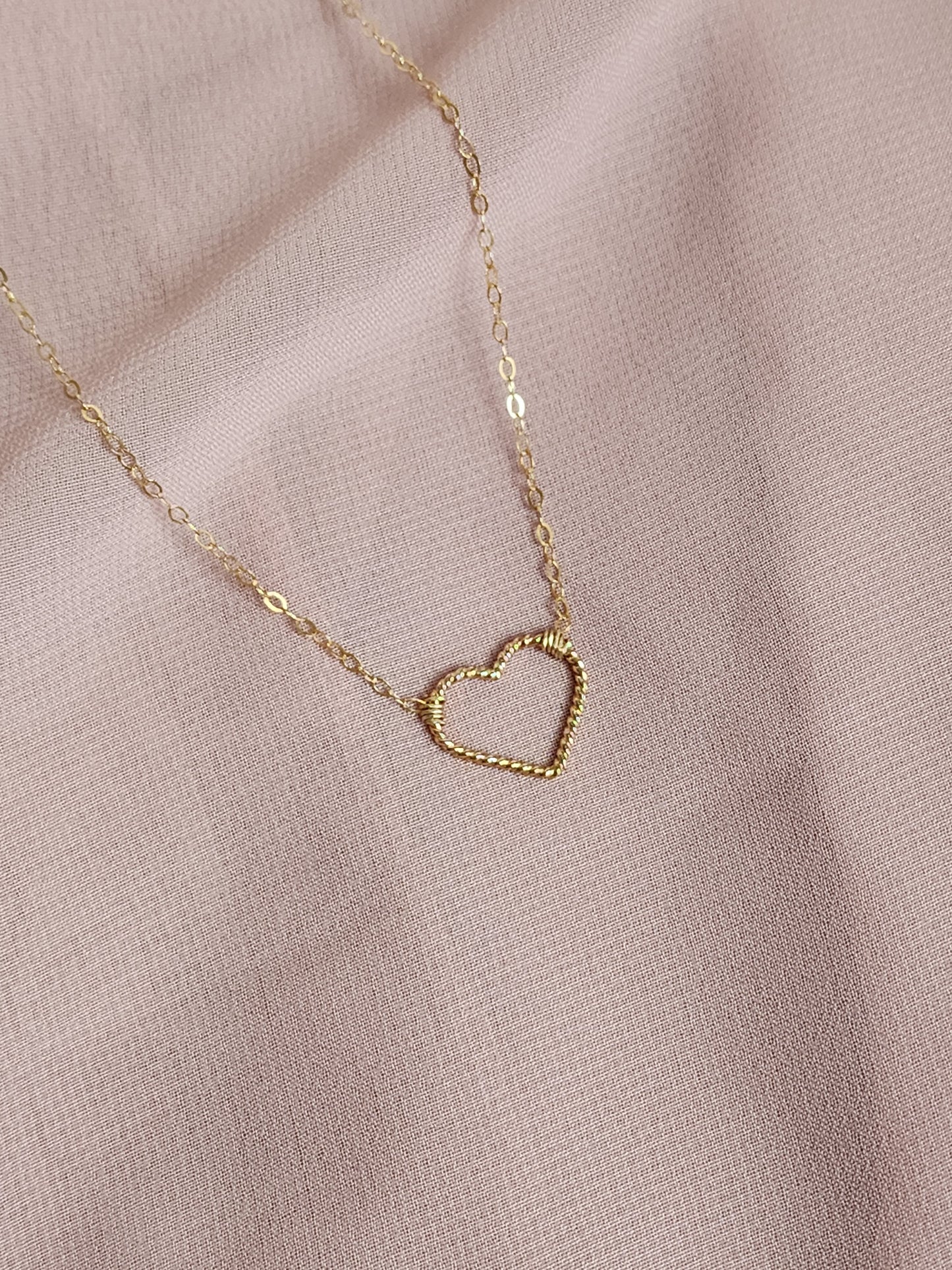 Twisted Heart Necklace
