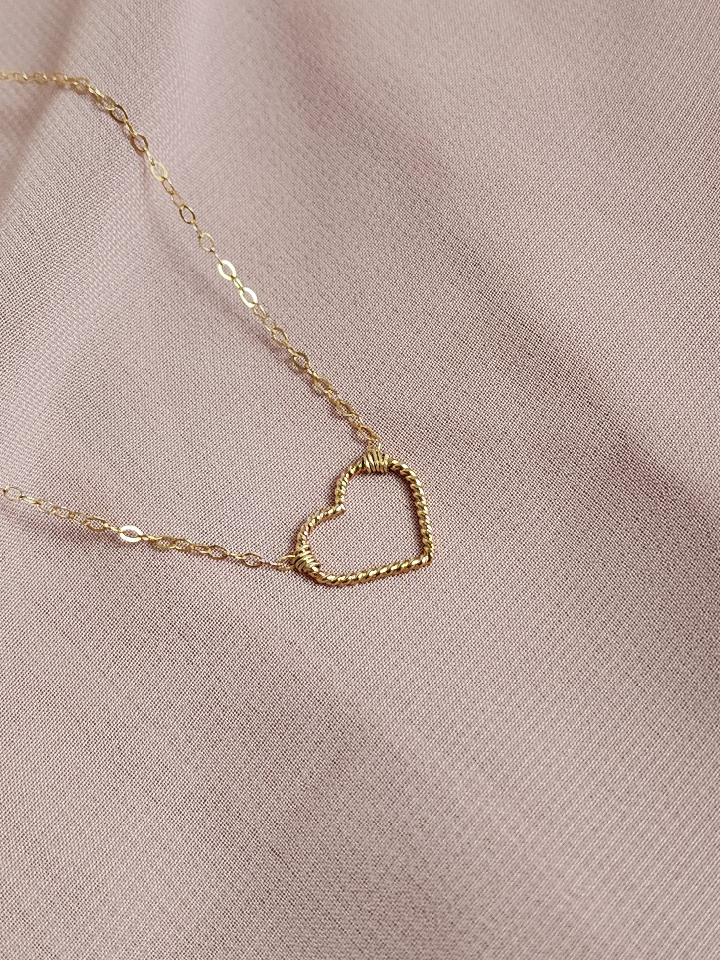 Twisted Heart Necklace
