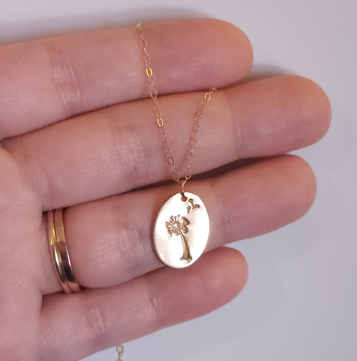 Dandelion Pendant Necklace