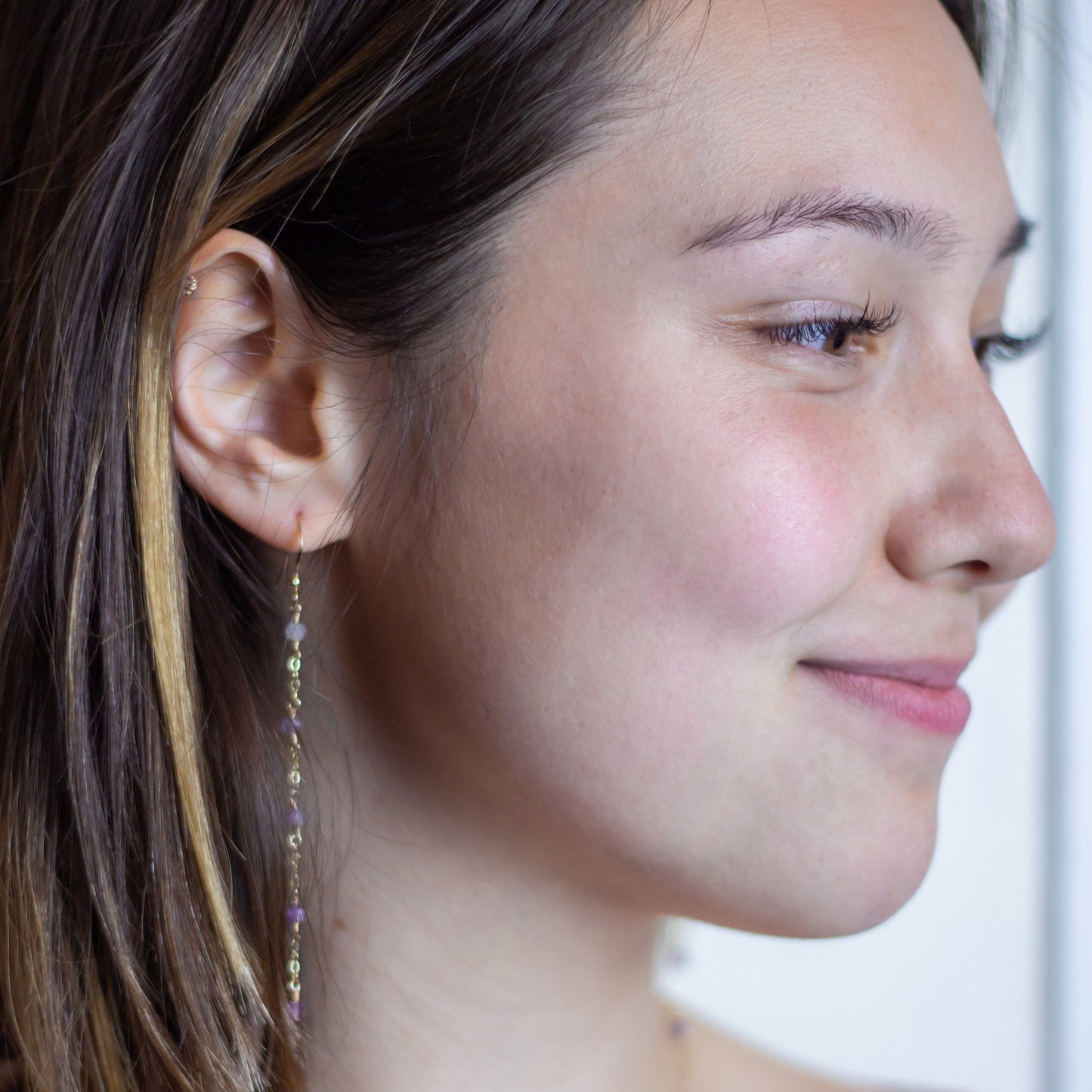 Cascading Amethyst Earrings