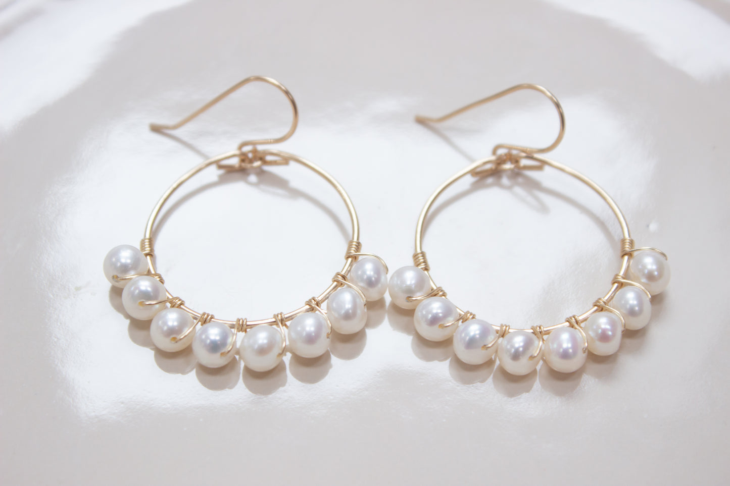 Lacey - Pearl Dangle Earrings