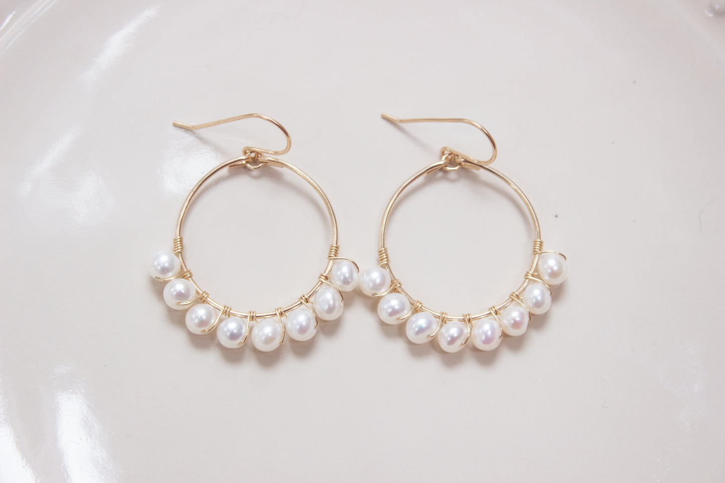 Lacey - Pearl Dangle Earrings