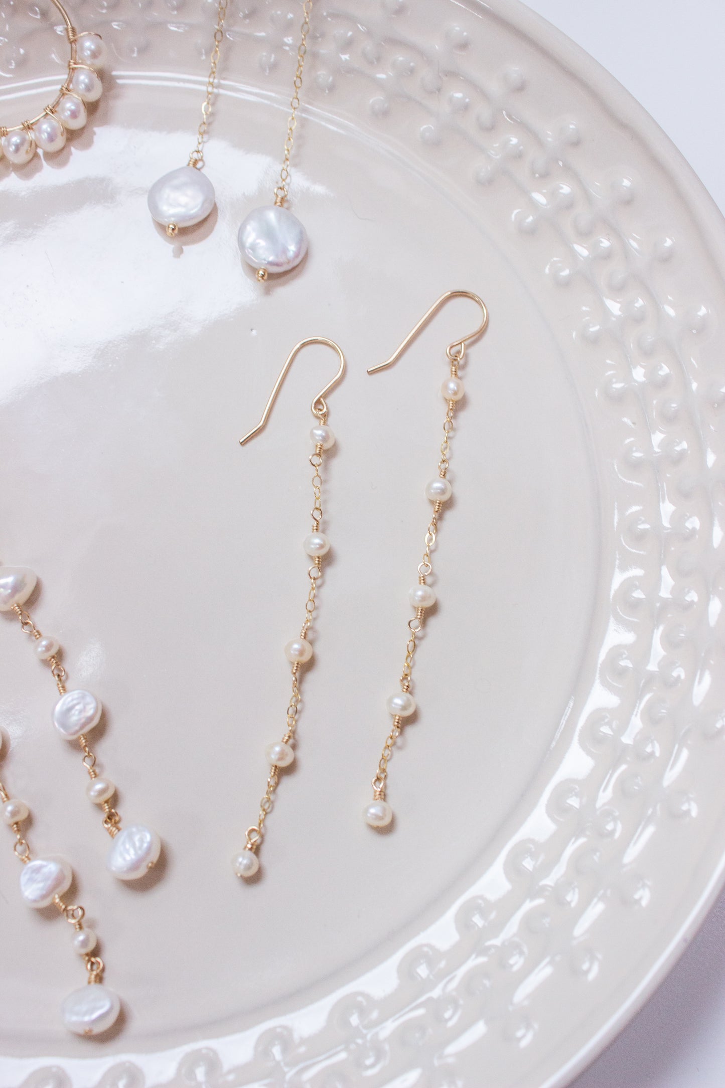 Cascading Pearl Earrings