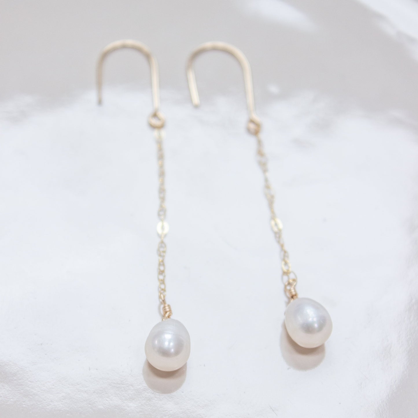 Dainty Pearl Drop Earrings