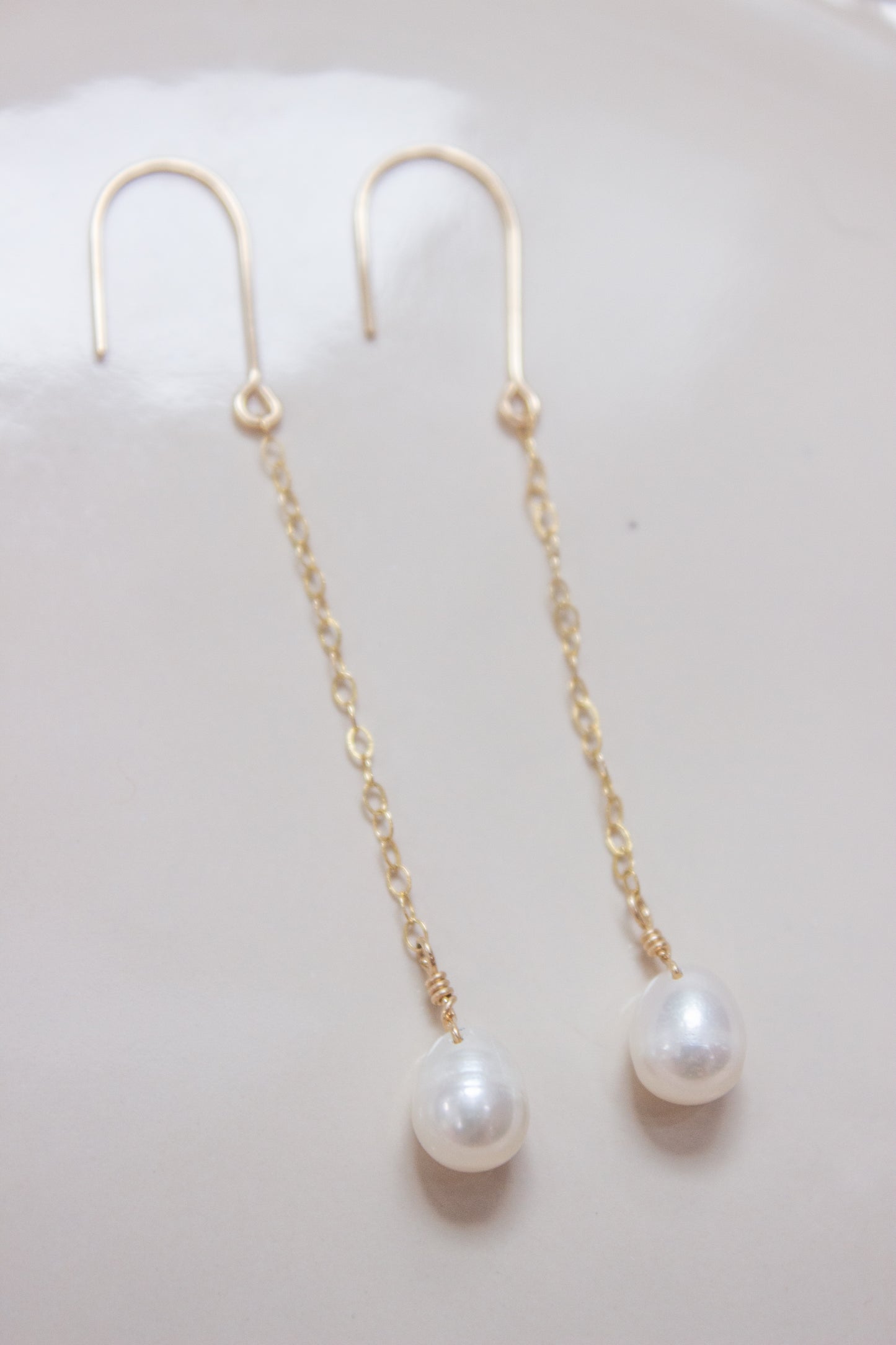 Dainty Pearl Drop Earrings