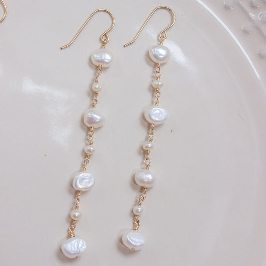 Hope - Long Pearl Earrings
