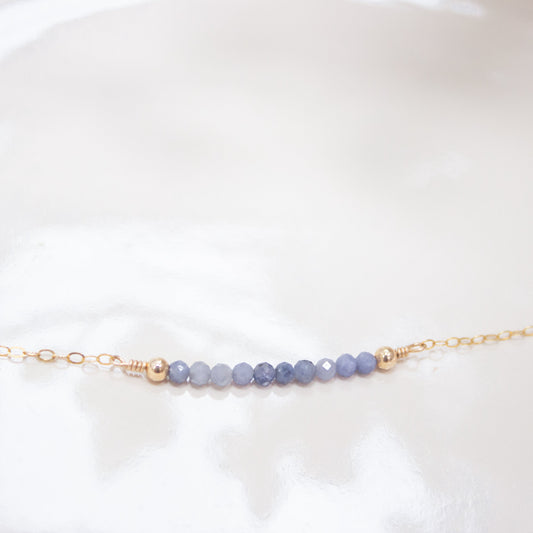 Tanzanite Bar Necklace