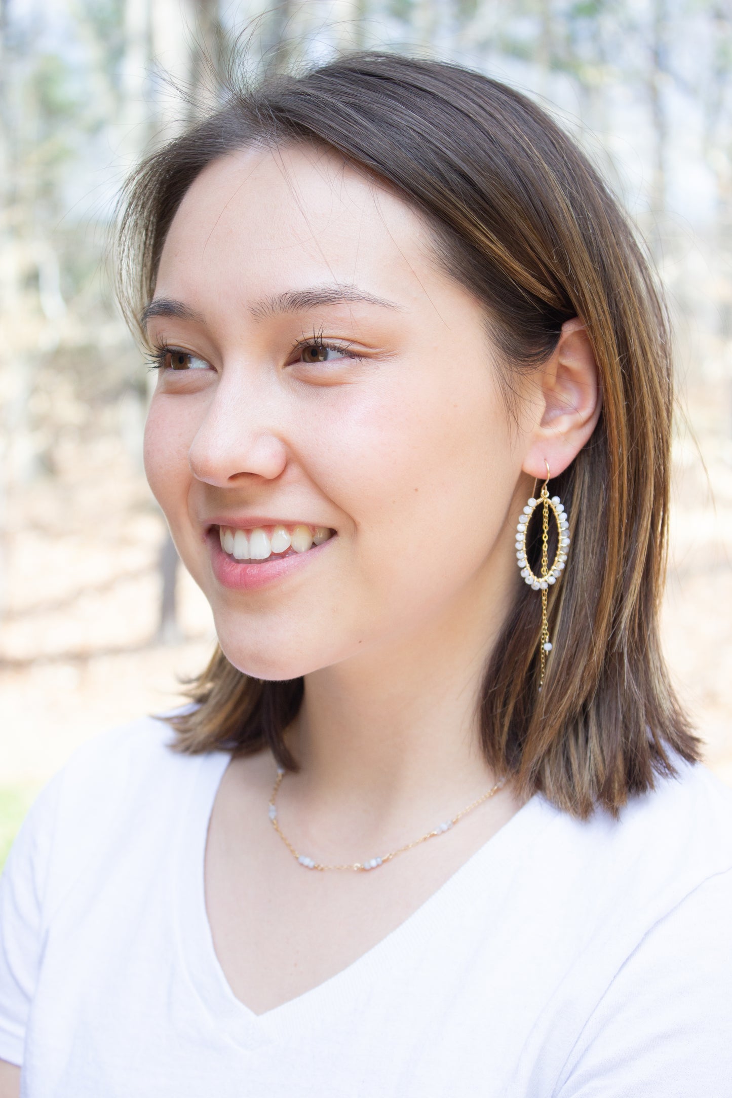 Blue Lace Agate Sparkler Earrings