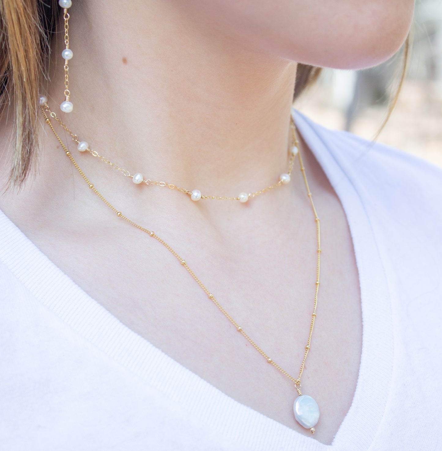 Pearl Dot Necklace