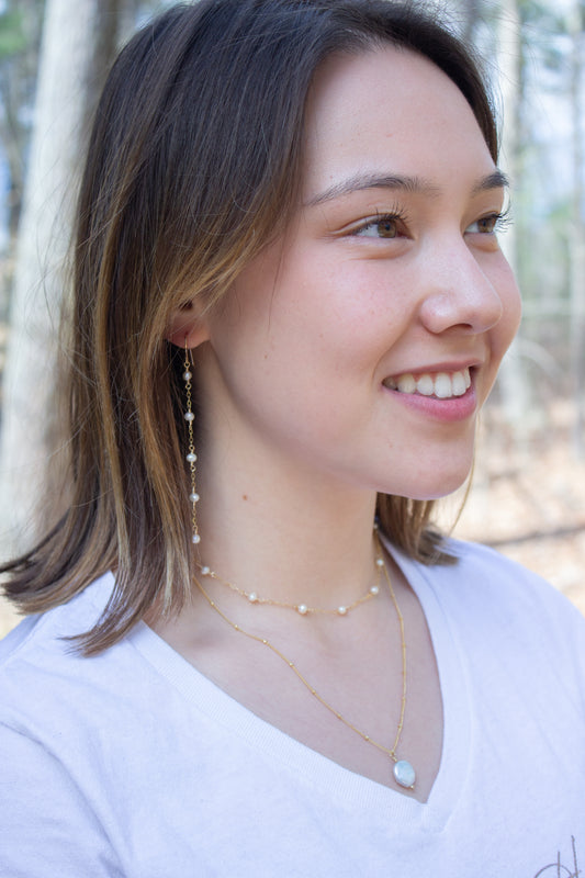 Cascading Pearl Earrings