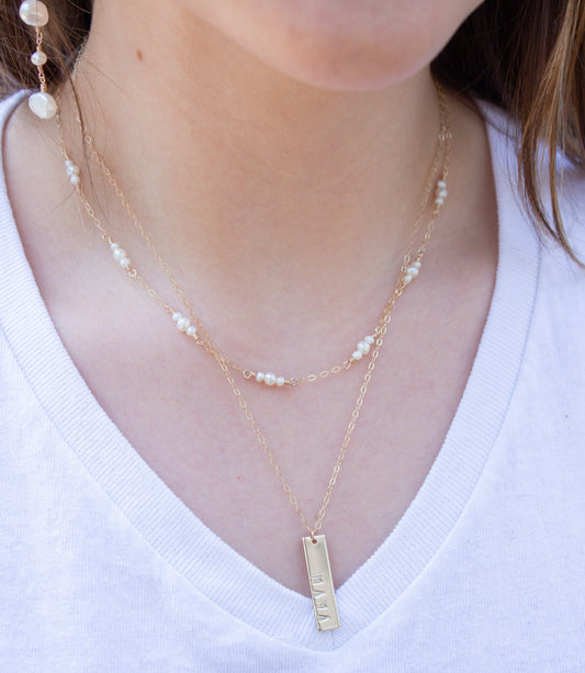 Mama Tag Pendant Necklace