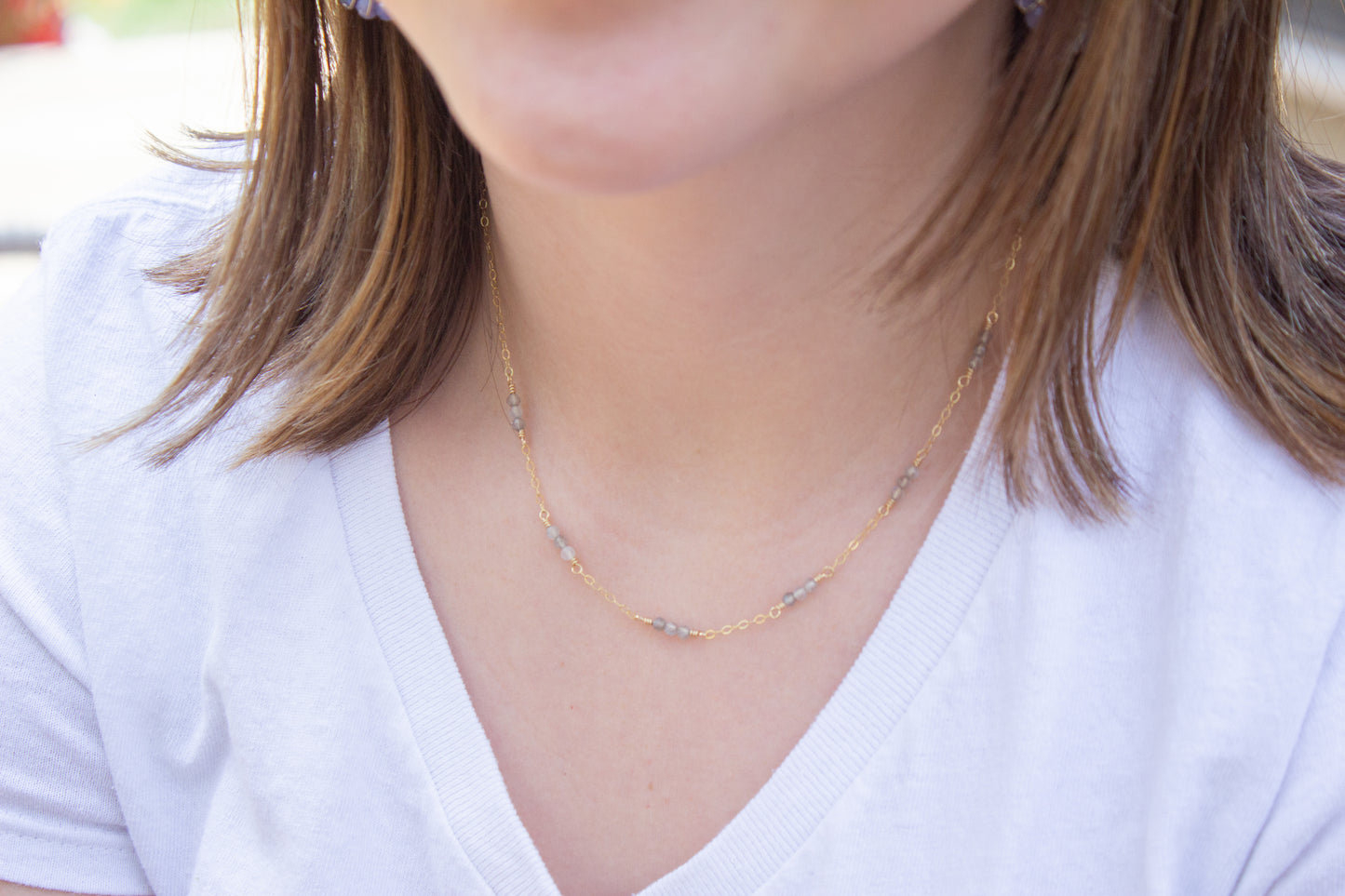 Labradorite Layering Necklace
