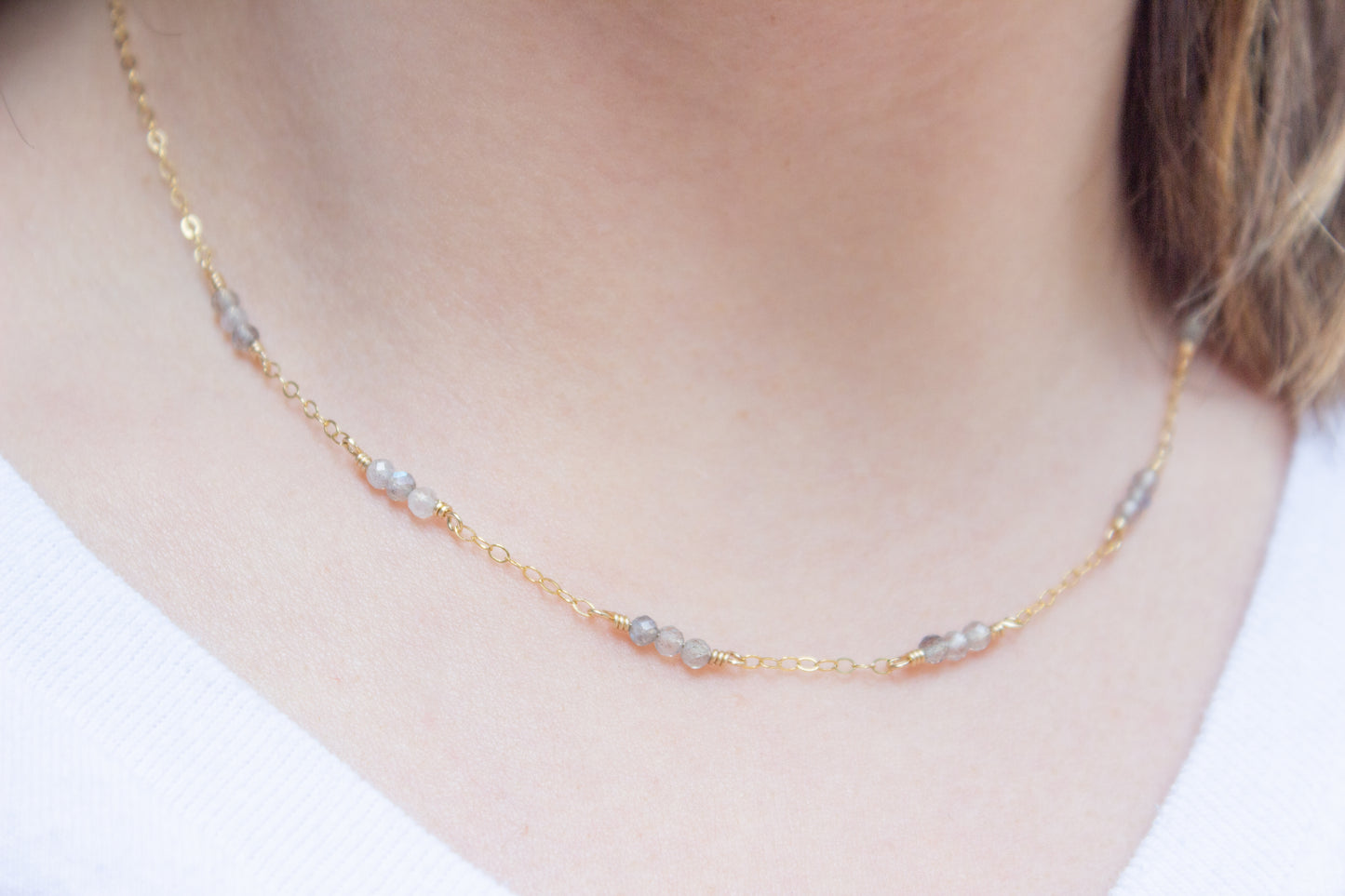 Labradorite Layering Necklace