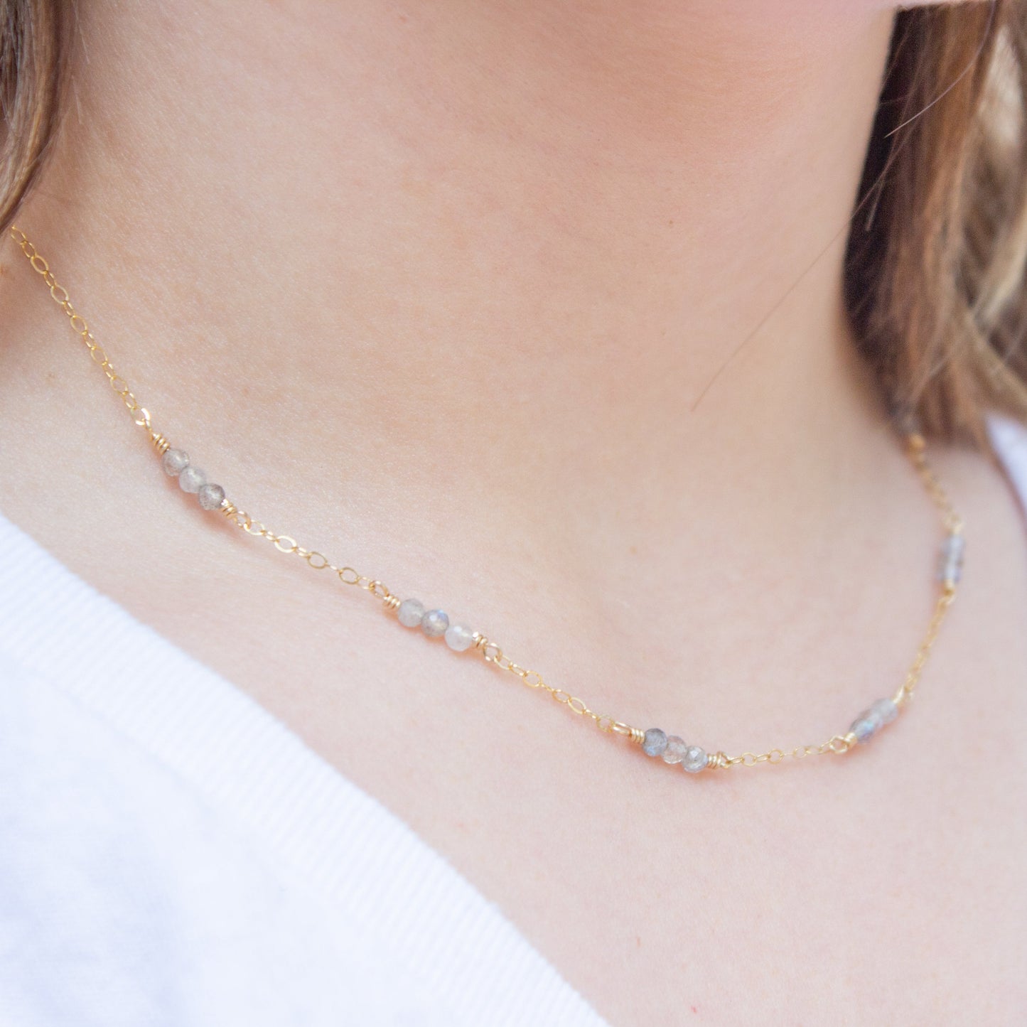 Labradorite Layering Necklace