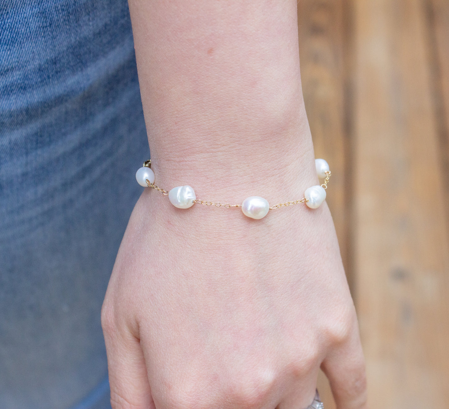 Organic Freshwater Pearl Bracelet