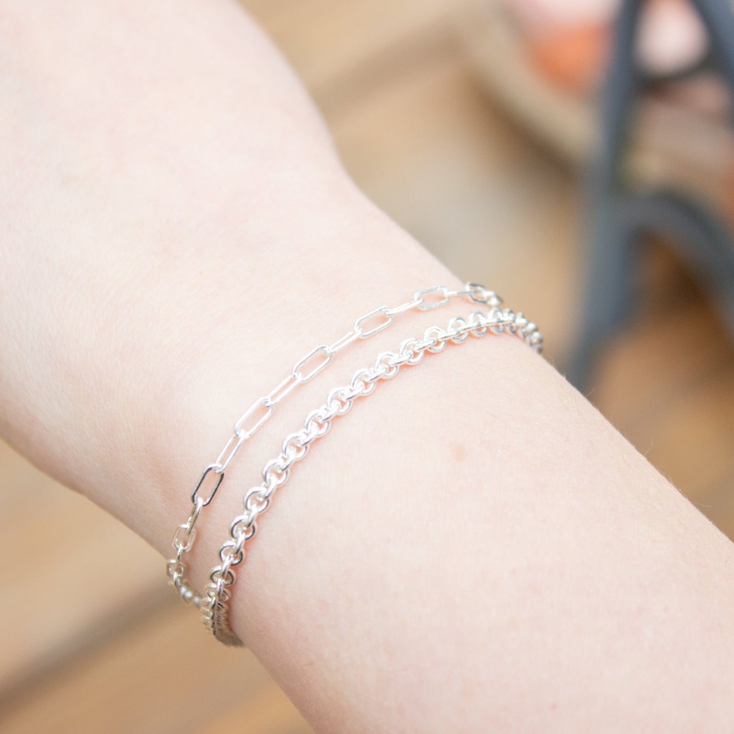 Drawn Cable Chain Bracelet