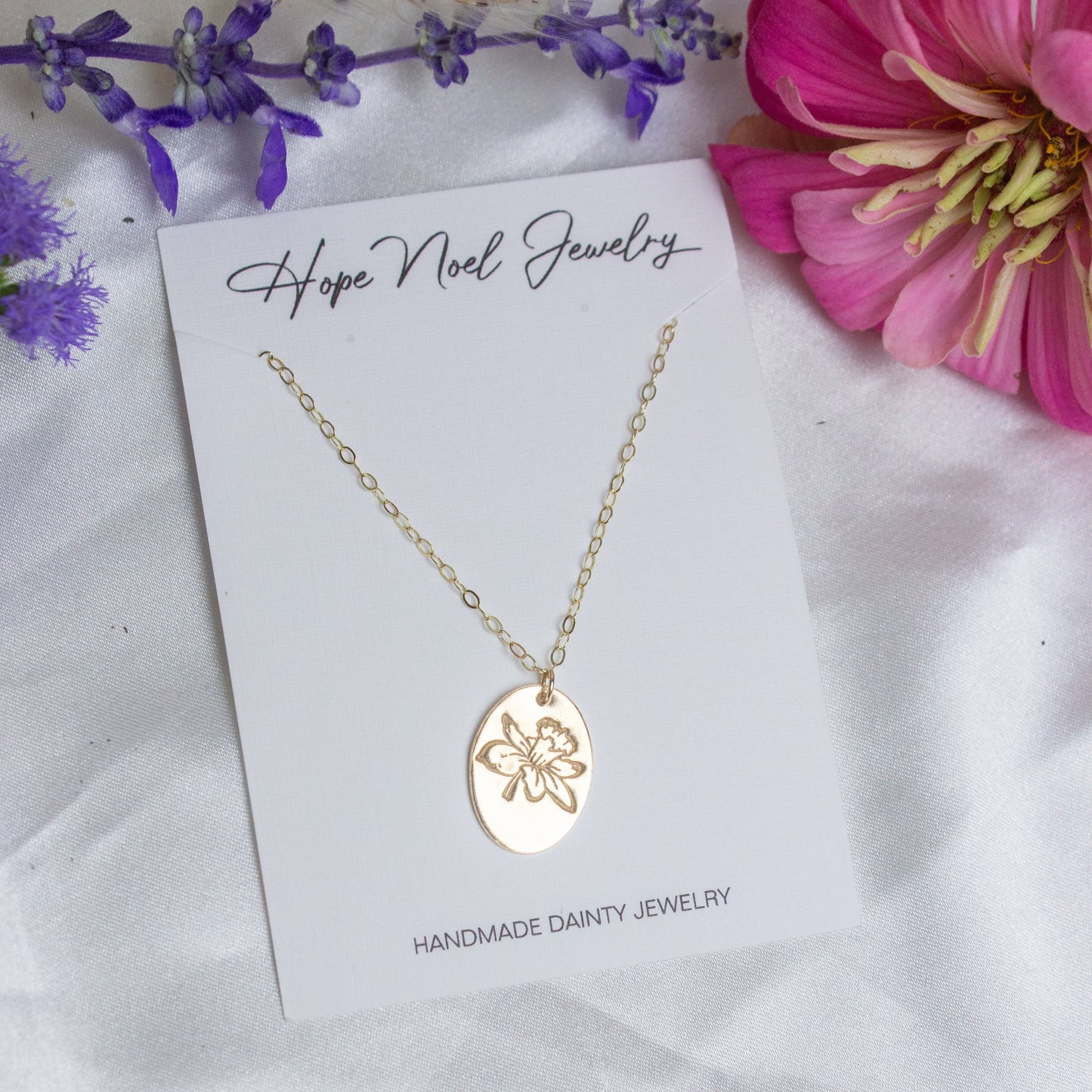 Birth Flower Necklace