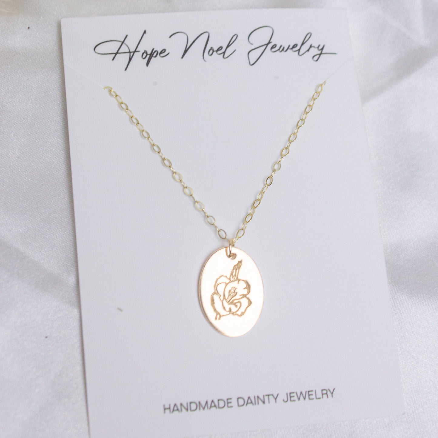 Birth Flower Necklace