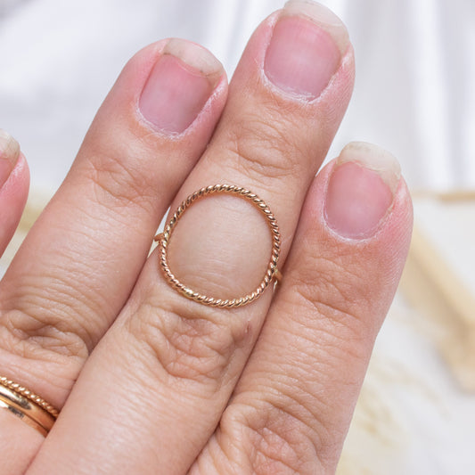 Twist Circle Ring