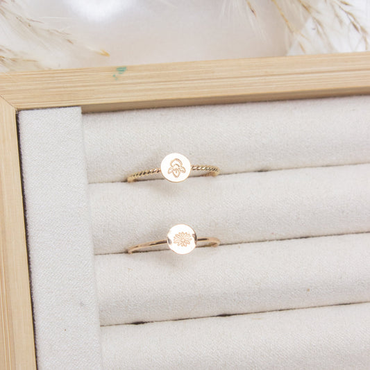 Birth Flower Ring