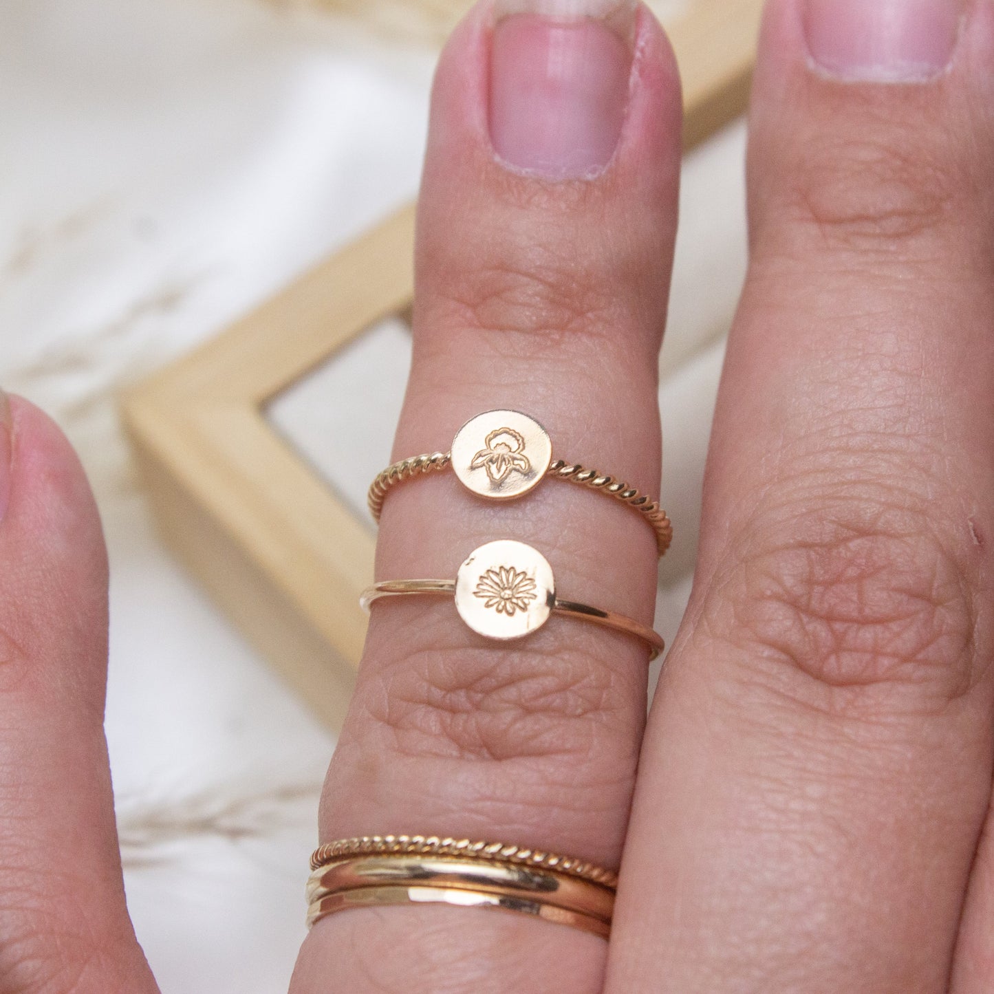 Birth Flower Ring