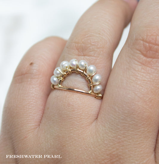 Pearl Arch Ring