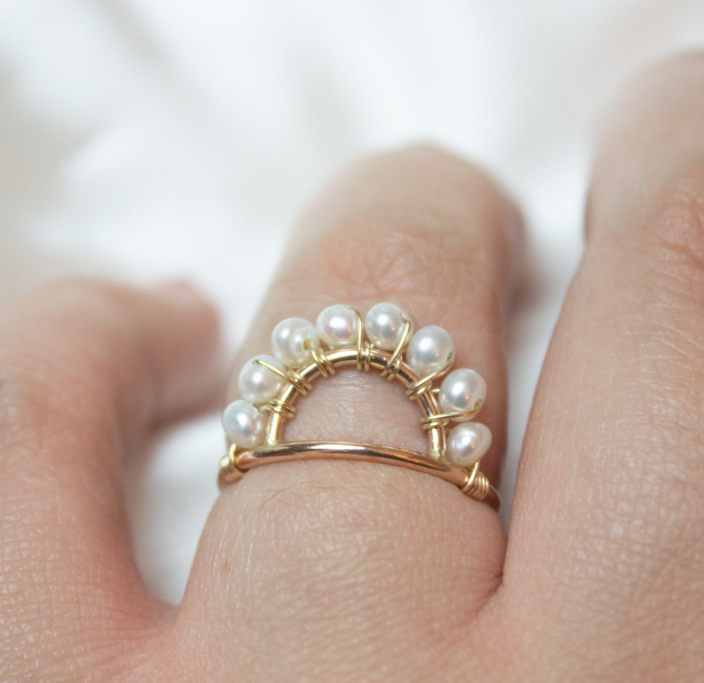 Pearl Arch Ring