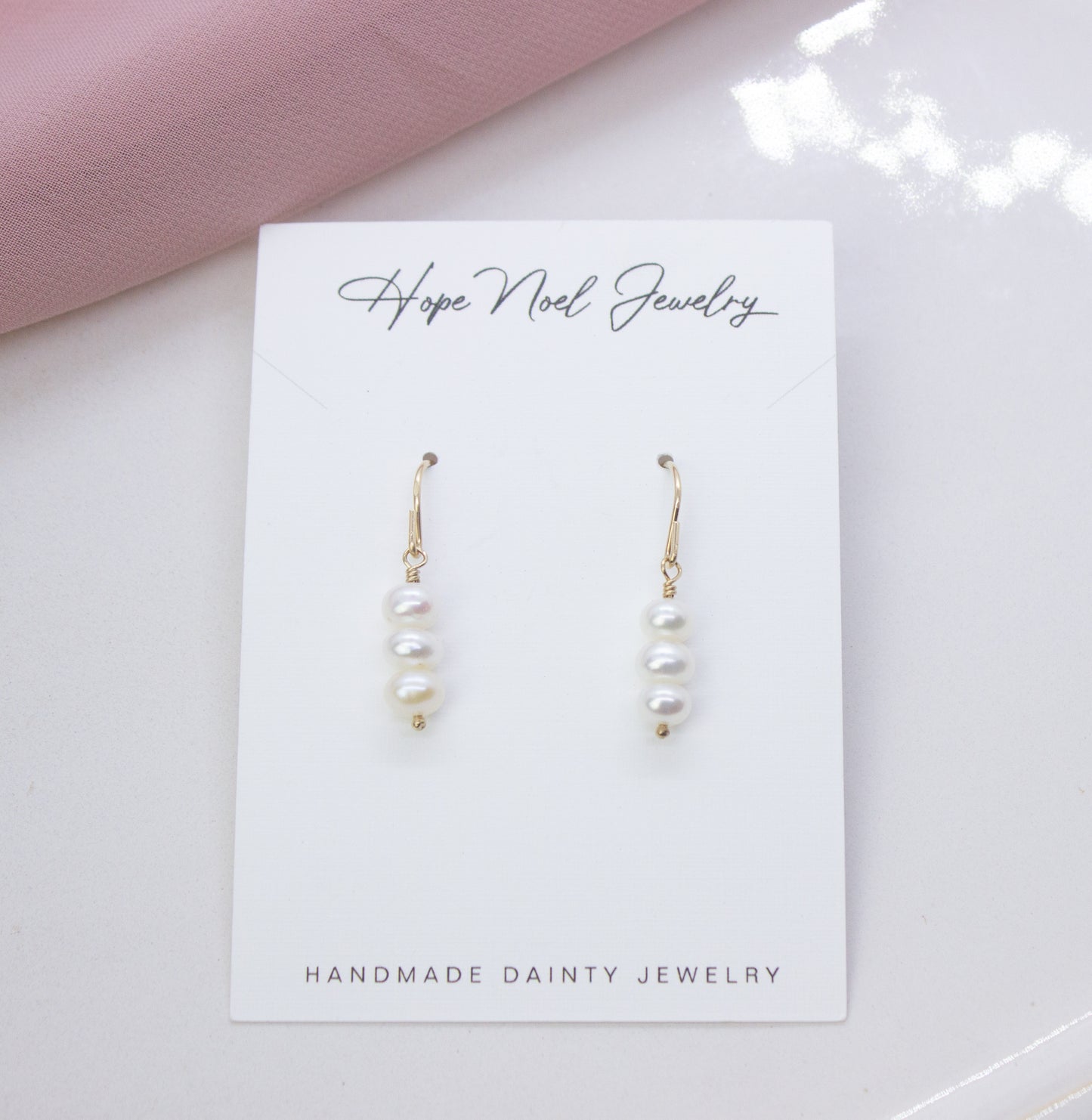 Trinity Pearl Dangles