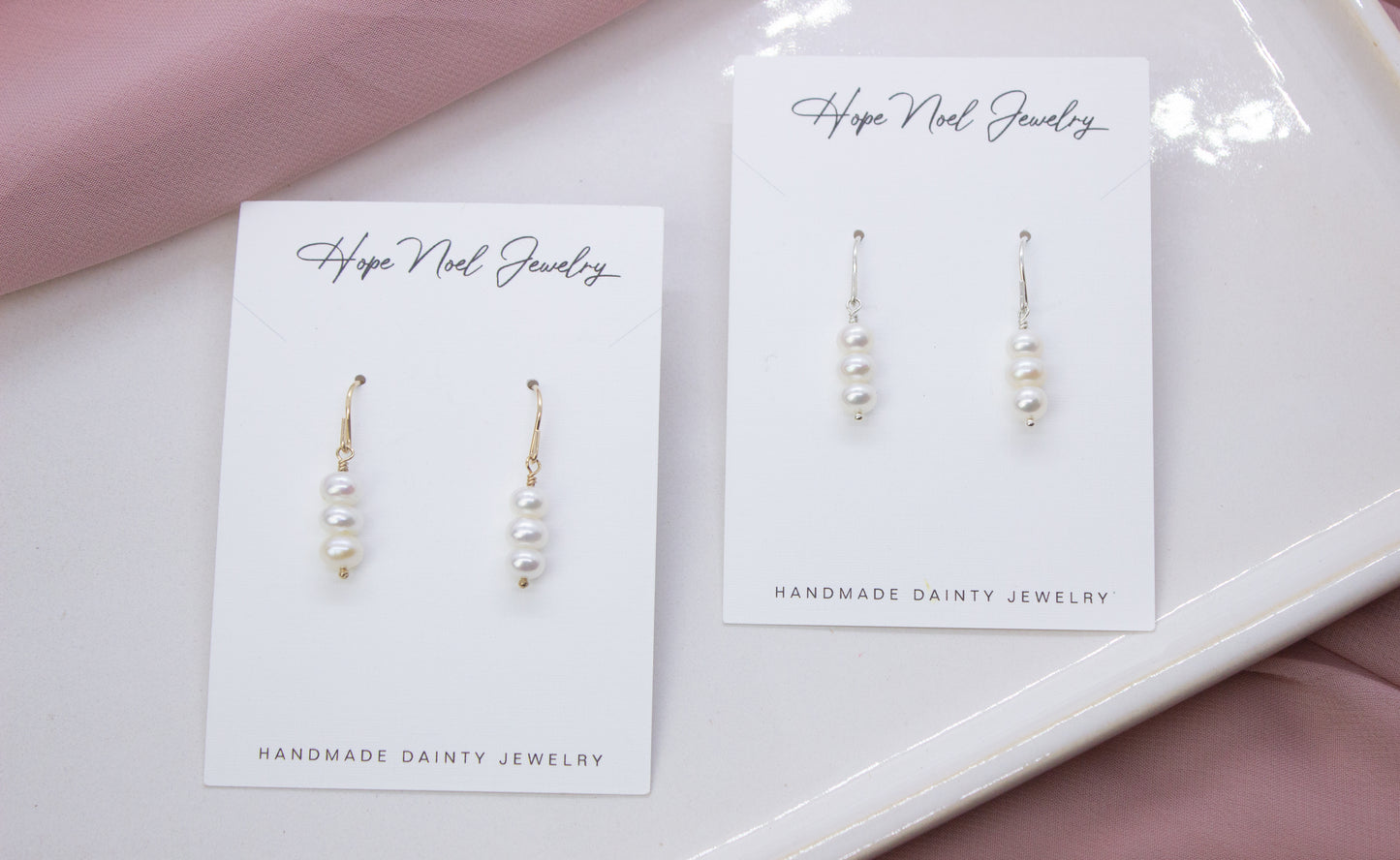Trinity Pearl Dangles
