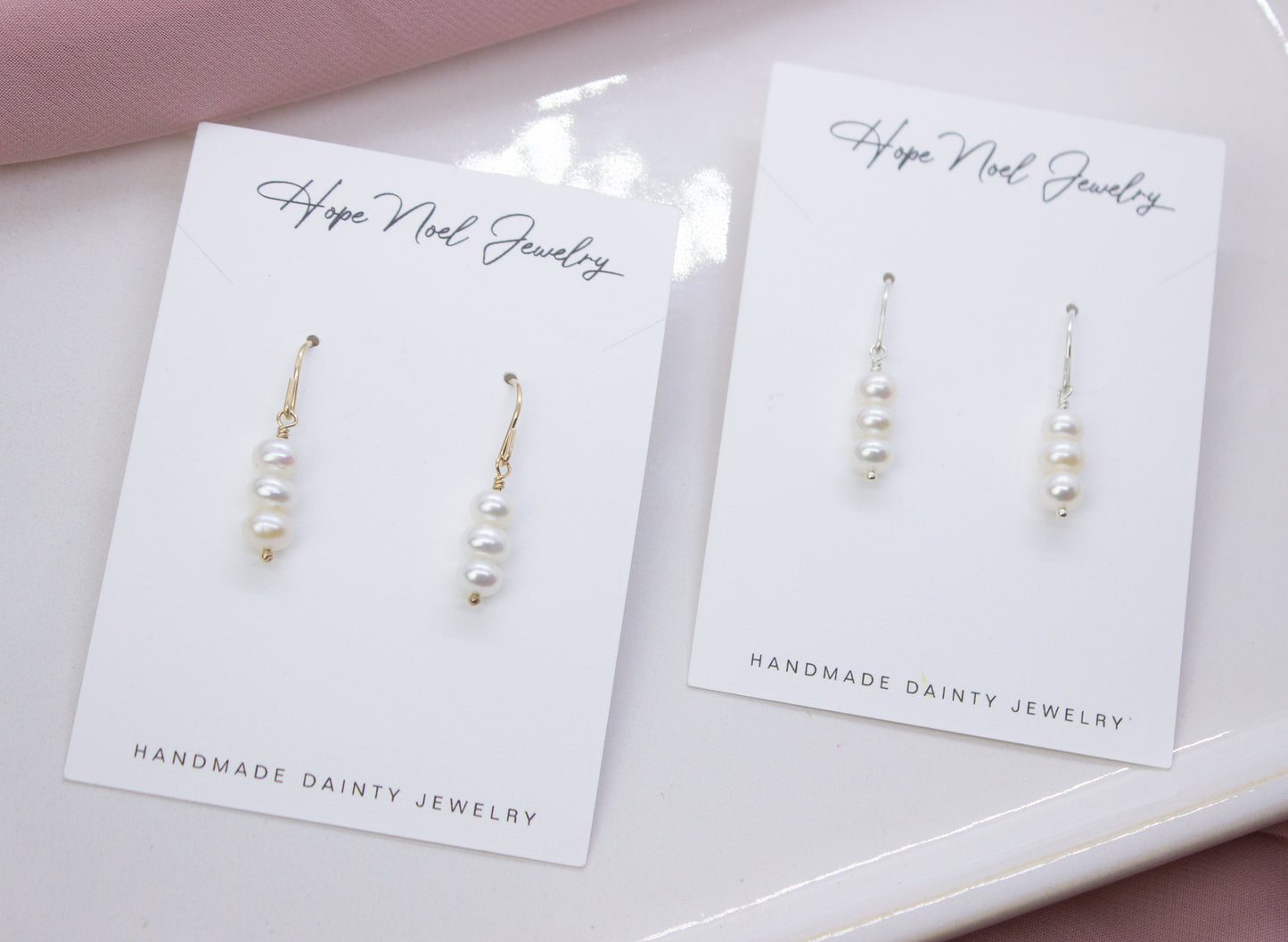 Trinity Pearl Dangles