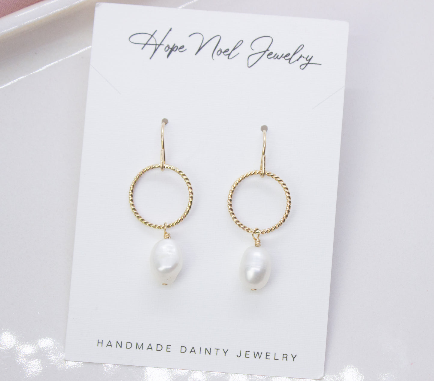 Twist Pearl Dangles
