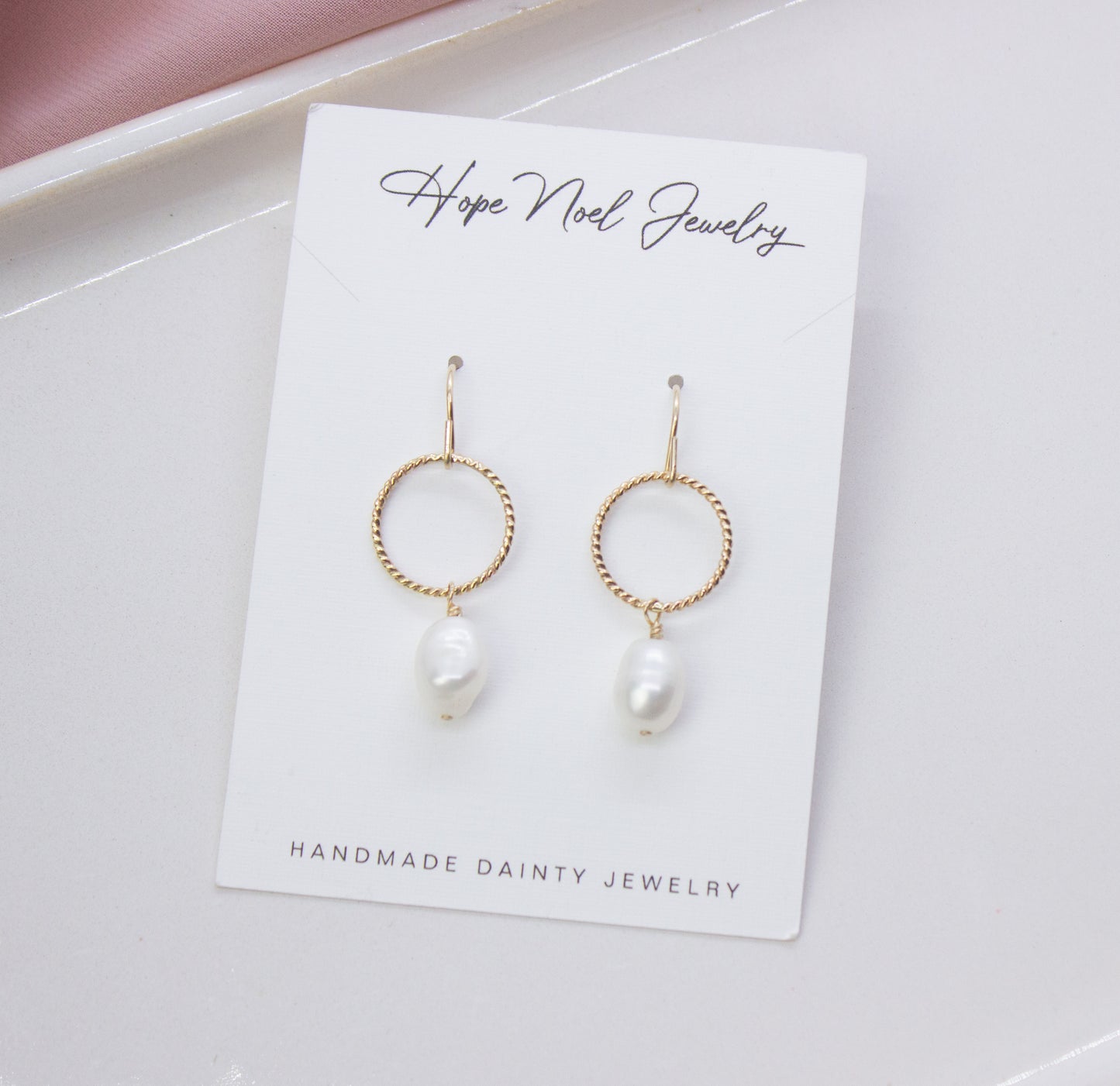 Twist Pearl Dangles