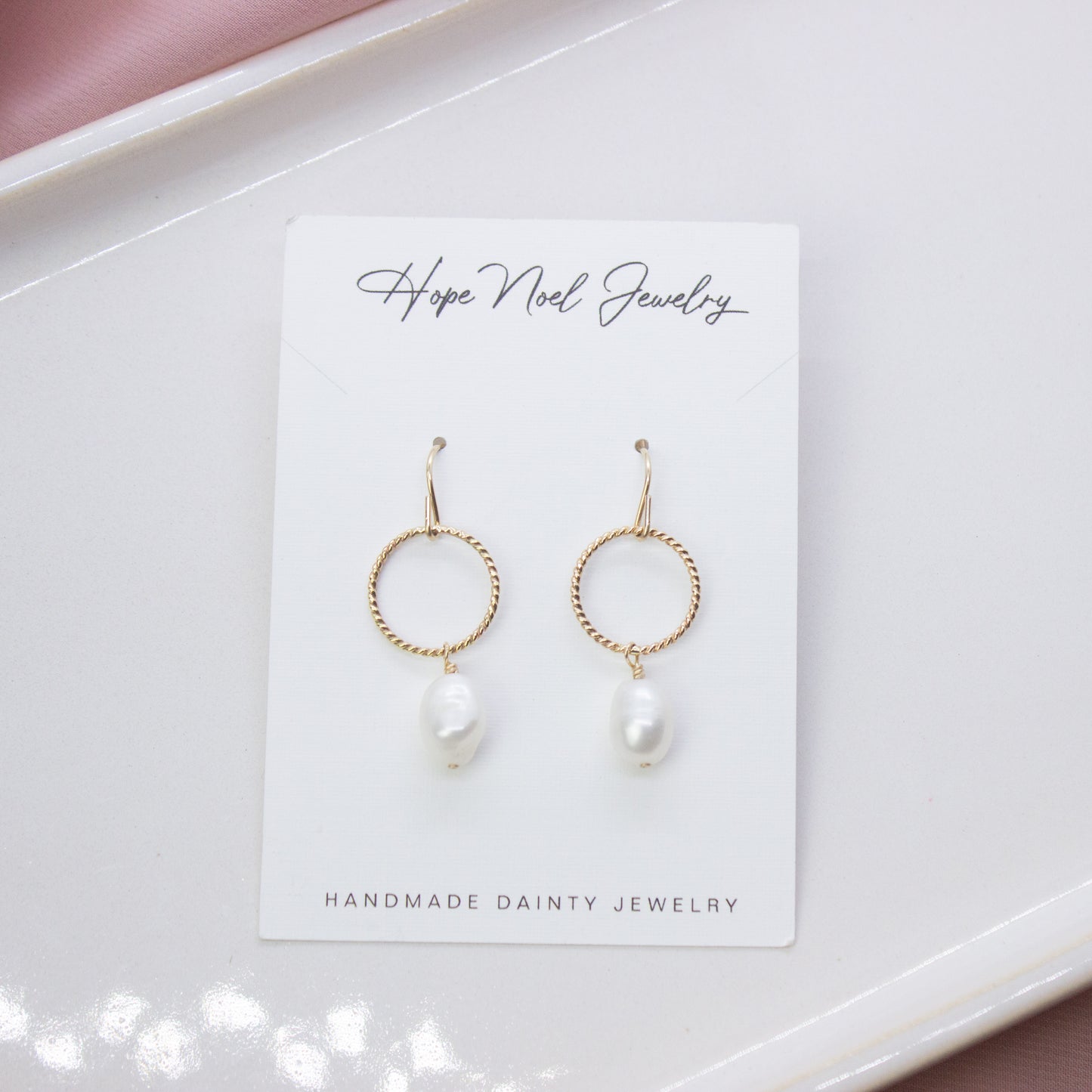Twist Pearl Dangles
