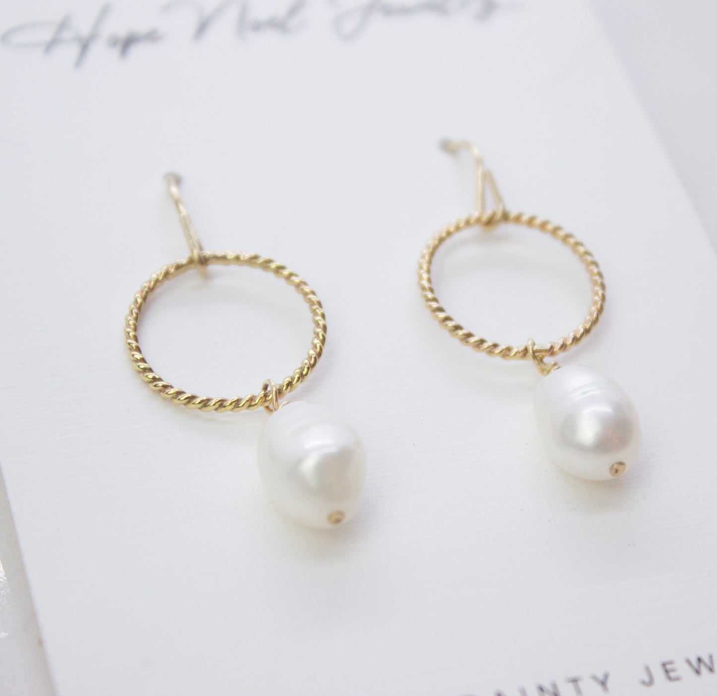 Twist Pearl Dangles