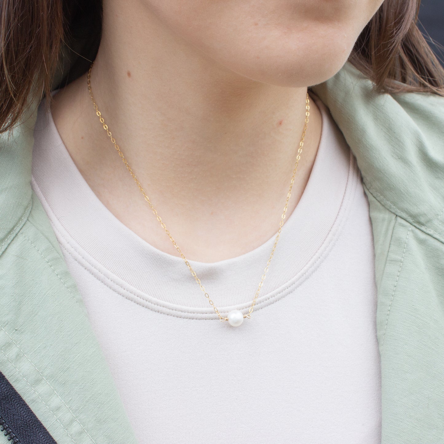 Floating Pearl Necklace