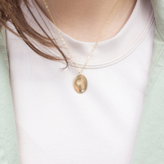 Dandelion Pendant Necklace