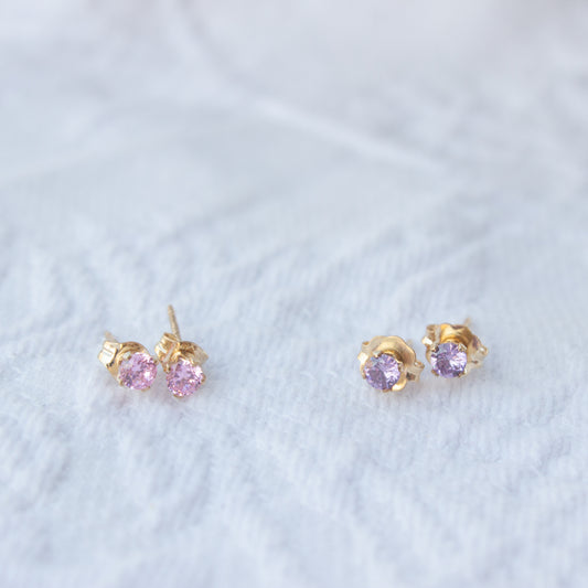 Birthstone Stud Earrings