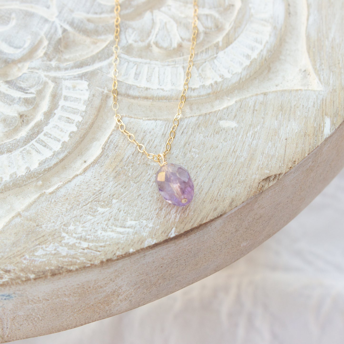 Amethyst Charm Necklace