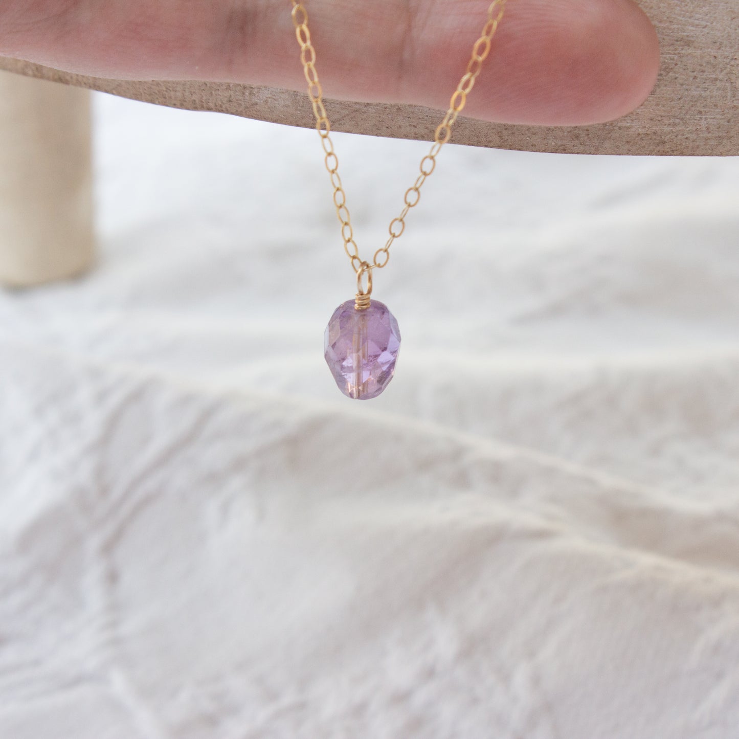 Amethyst Charm Necklace