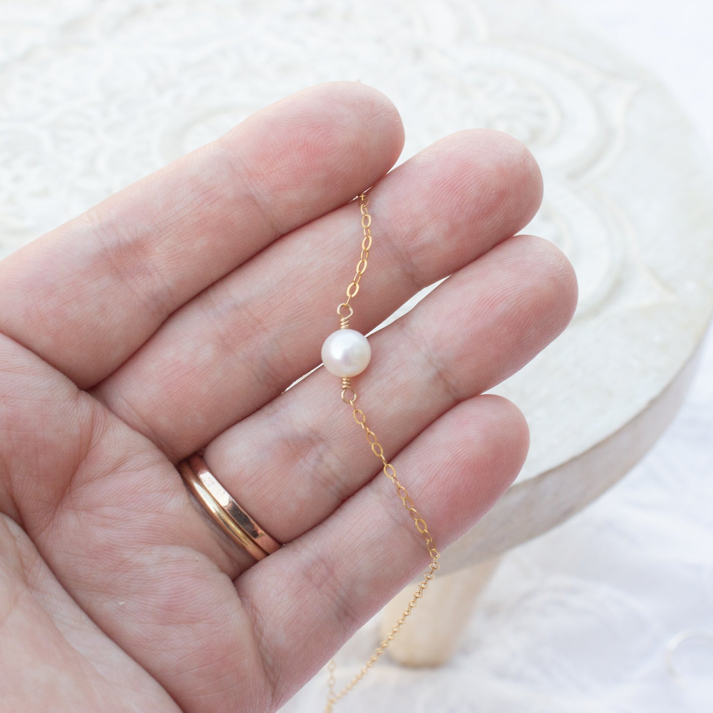 Floating Pearl Necklace