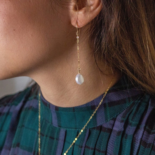 Freshwater Pearl Drop Earrings