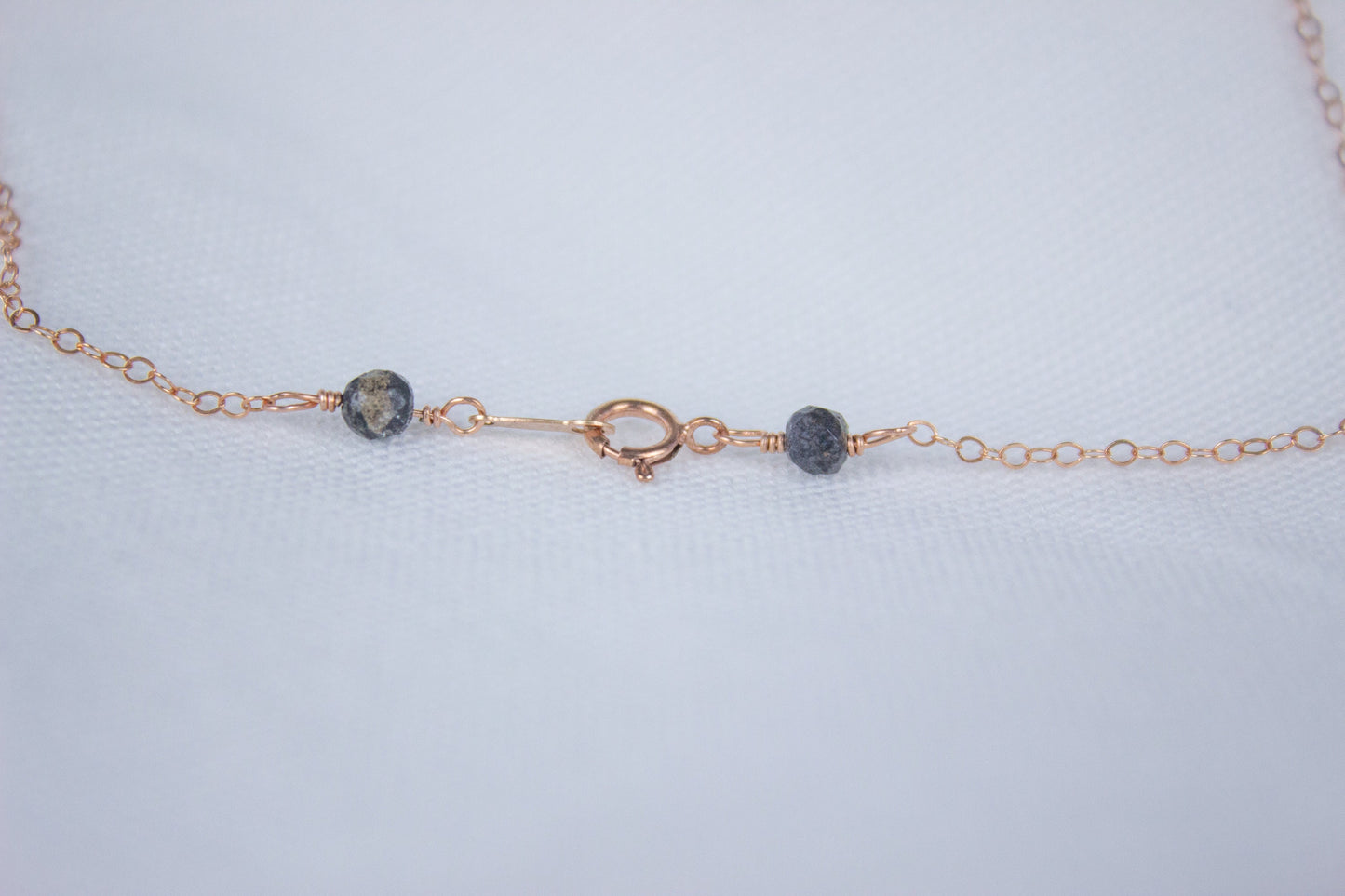 Raw Sapphire Bar Necklace