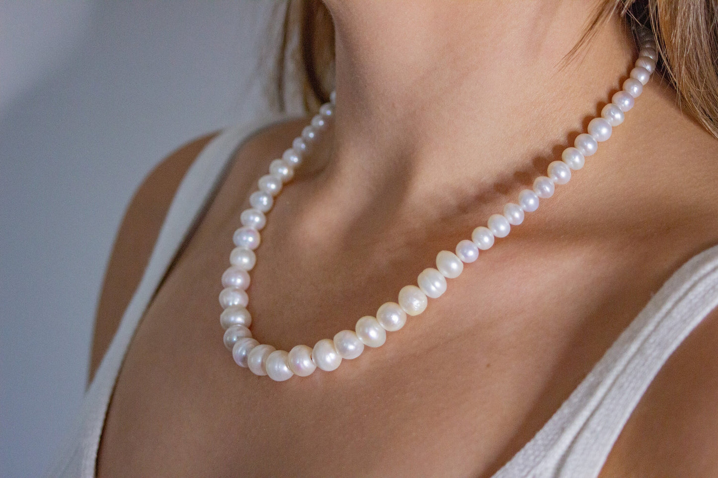 Graduated Freshwater Pearl Necklace