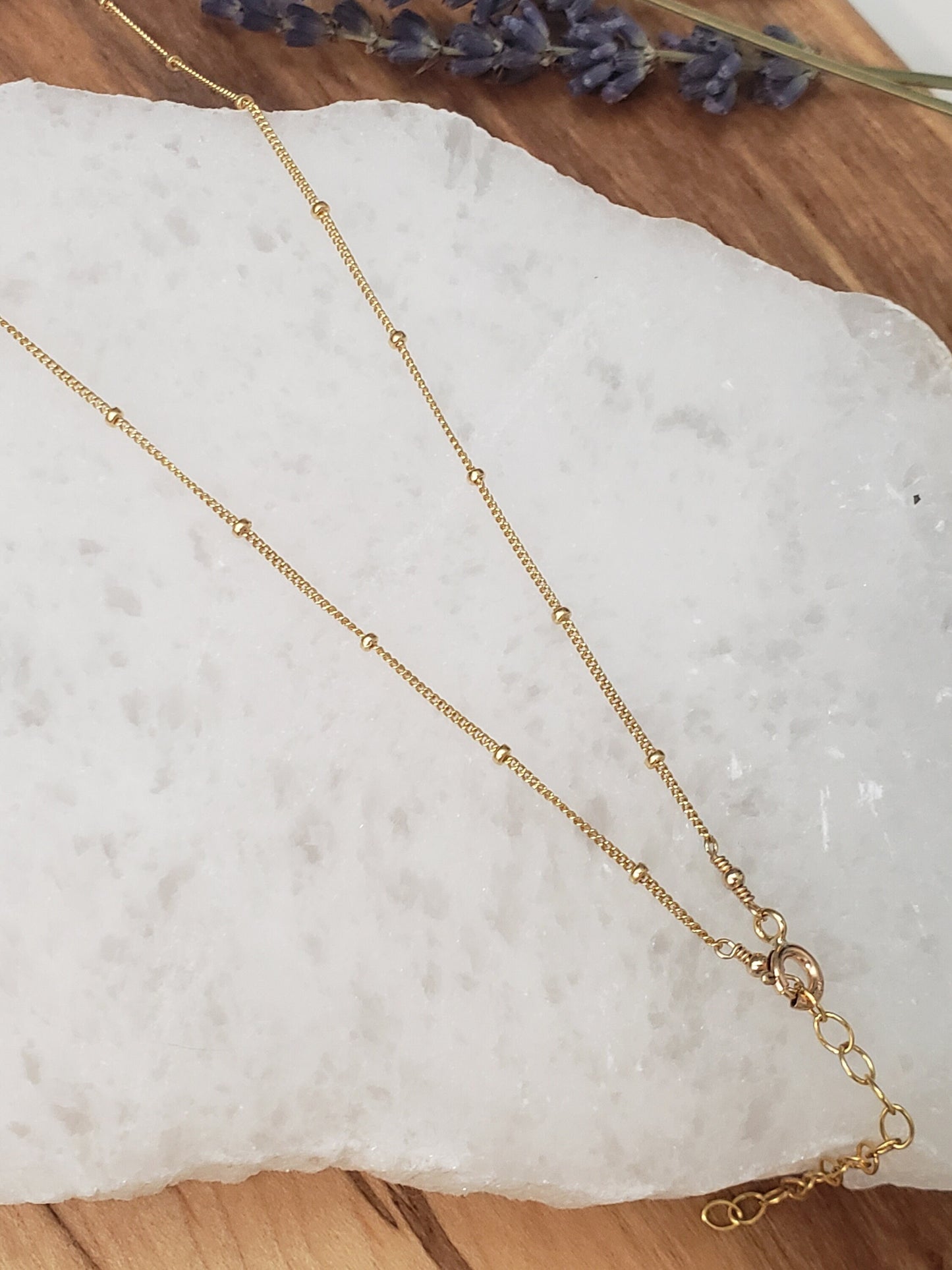 Custom Hand Stamped Disc Pendant Necklace