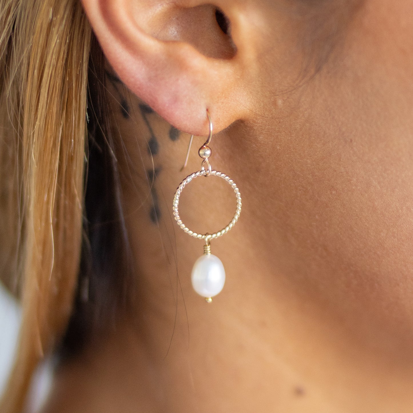 Twist Pearl Dangles