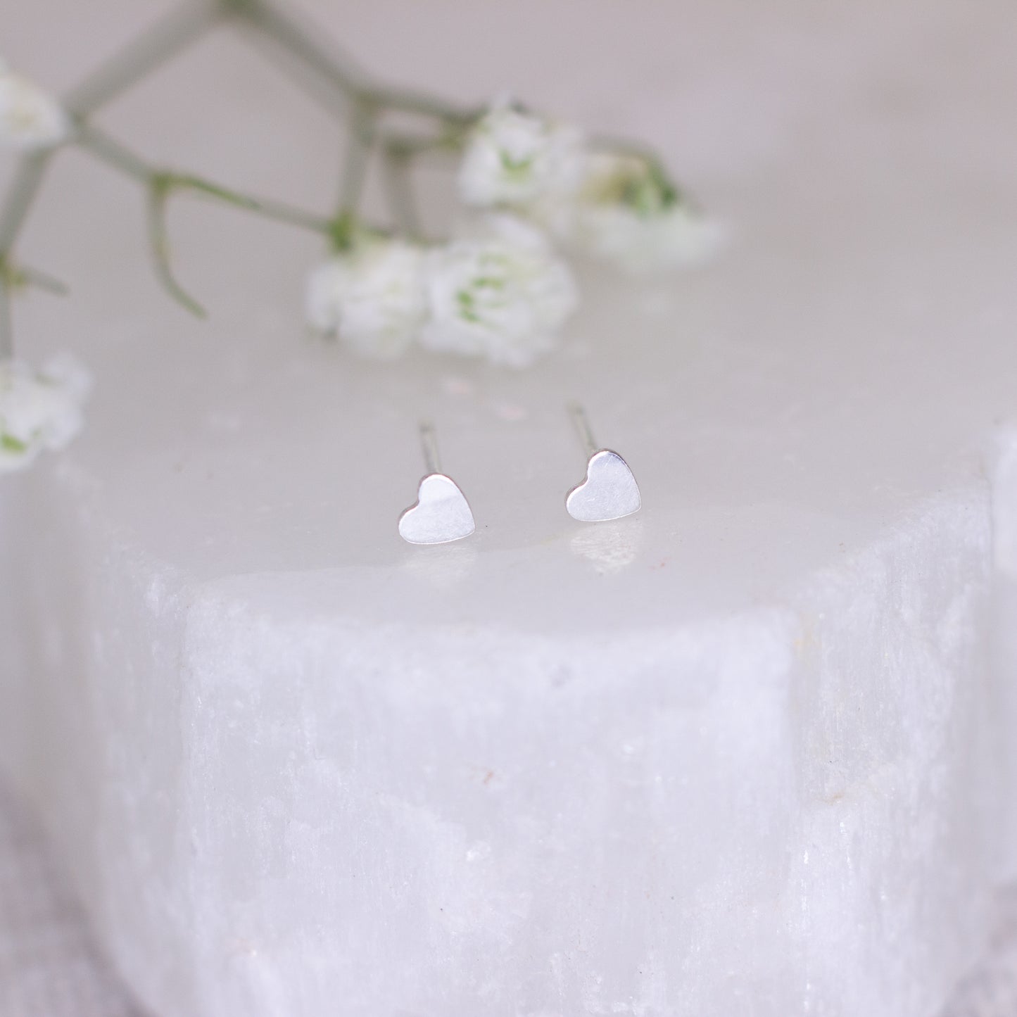 Tiny Heart Studs