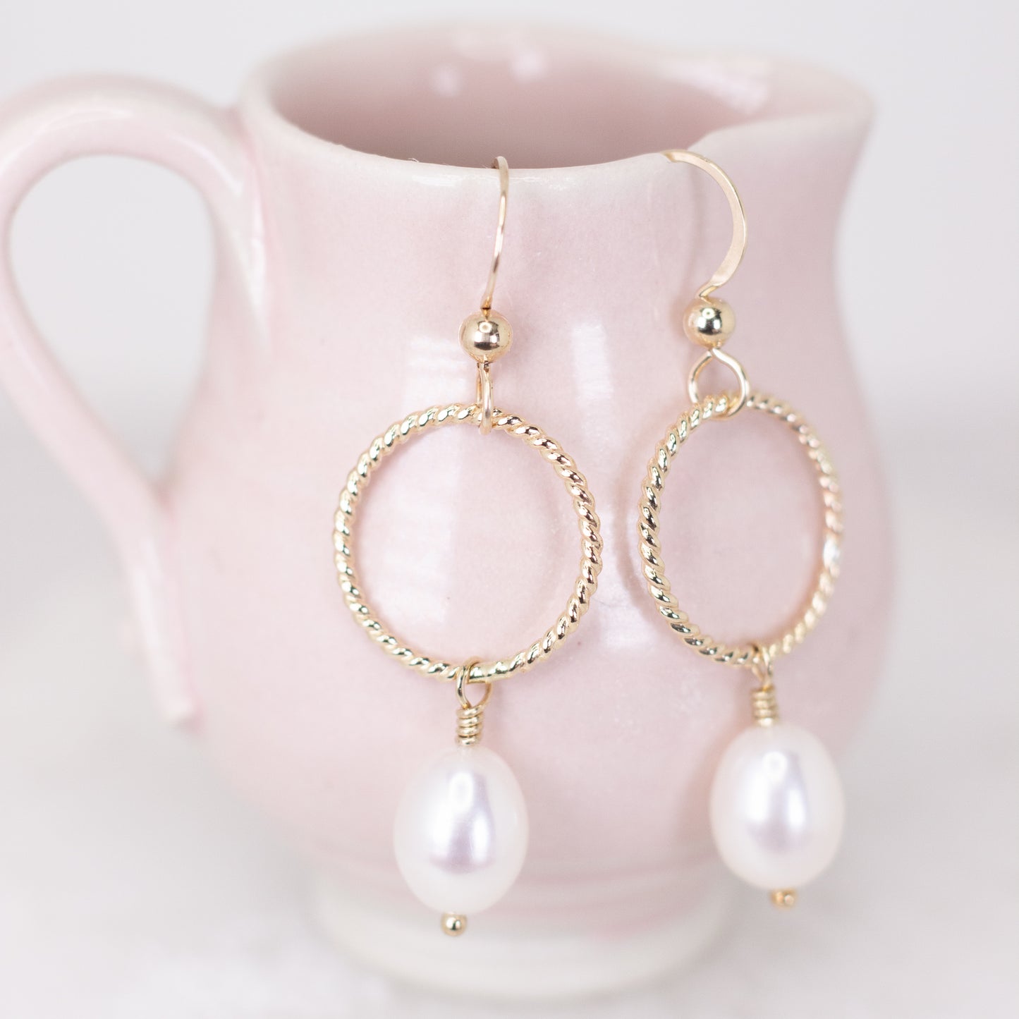 Twist Pearl Dangles