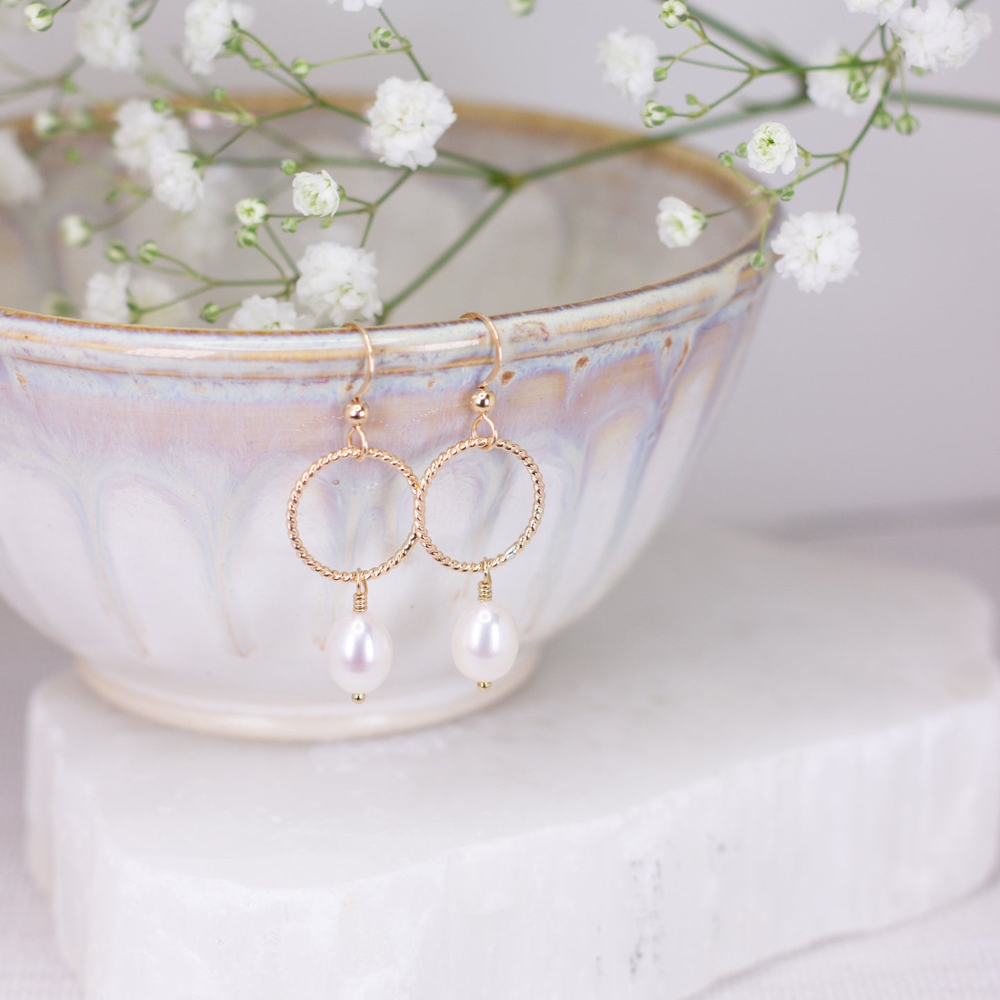 Twist Pearl Dangles